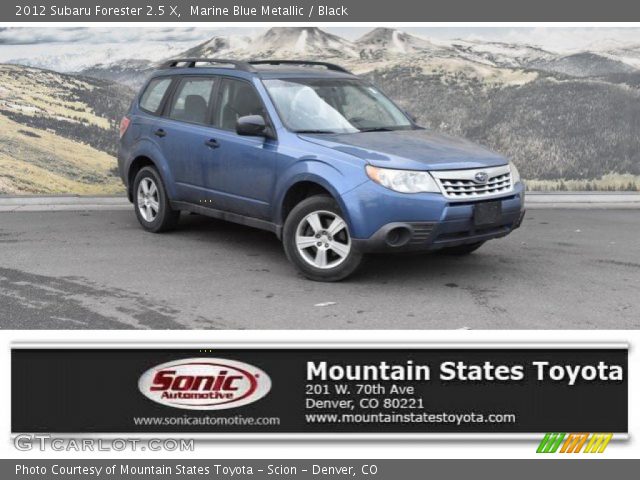 2012 Subaru Forester 2.5 X in Marine Blue Metallic