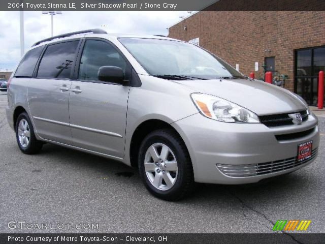 2004 Toyota Sienna LE in Silver Shadow Pearl