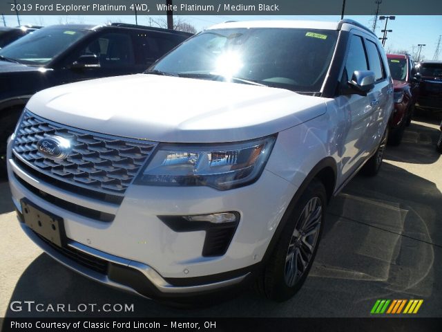2019 Ford Explorer Platinum 4WD in White Platinum
