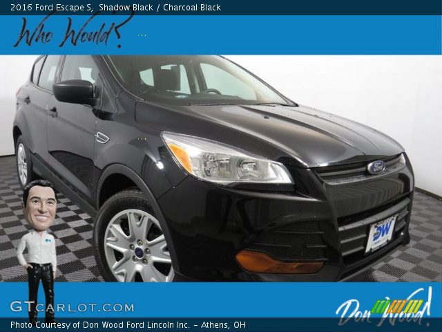 2016 Ford Escape S in Shadow Black