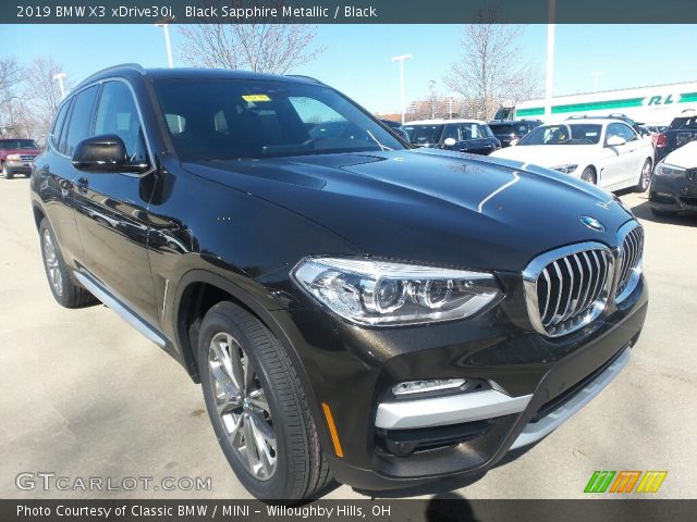 2019 BMW X3 xDrive30i in Black Sapphire Metallic