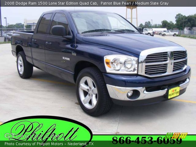 2008 Dodge Ram 1500 Lone Star Edition Quad Cab in Patriot Blue Pearl