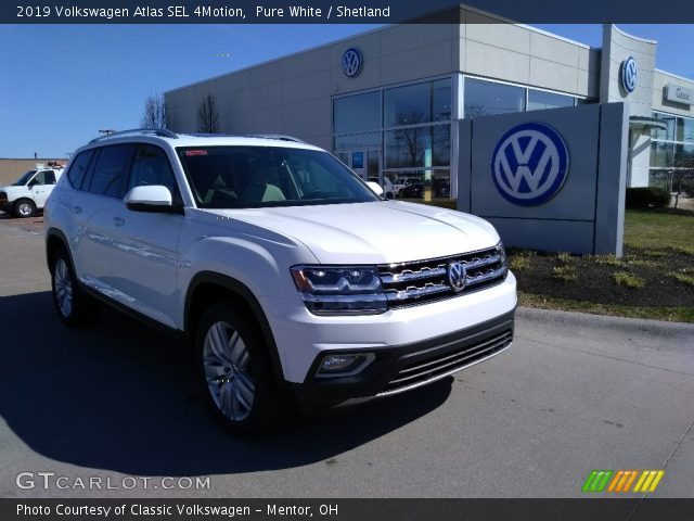 2019 Volkswagen Atlas SEL 4Motion in Pure White