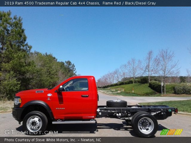 2019 Ram 4500 Tradesman Regular Cab 4x4 Chassis in Flame Red