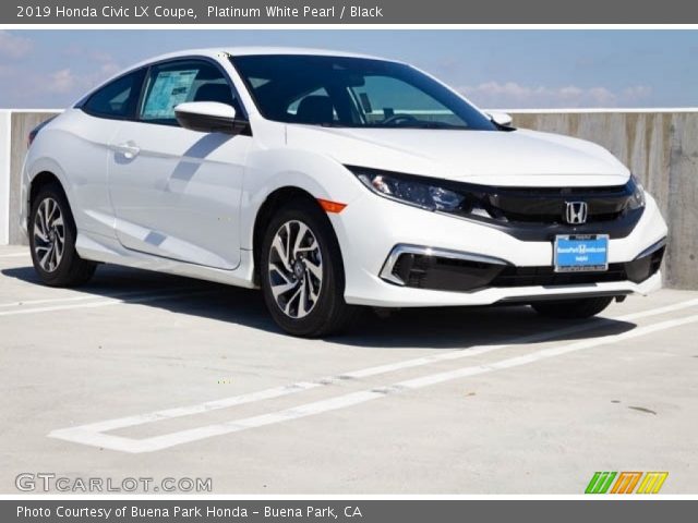 2019 Honda Civic LX Coupe in Platinum White Pearl