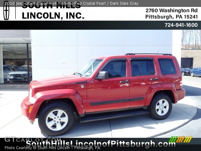 2010 Jeep Liberty Sport 4x4 in Inferno Red Crystal Pearl