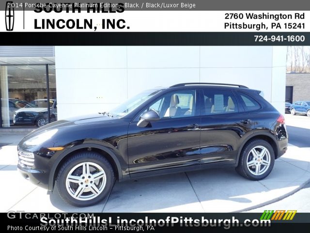 2014 Porsche Cayenne Platinum Edition in Black