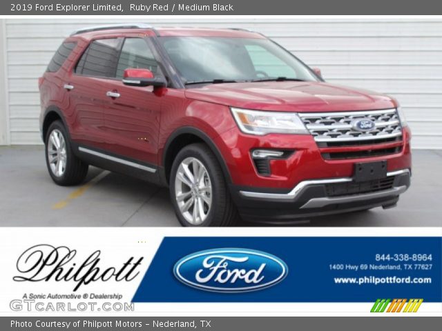 2019 Ford Explorer Limited in Ruby Red