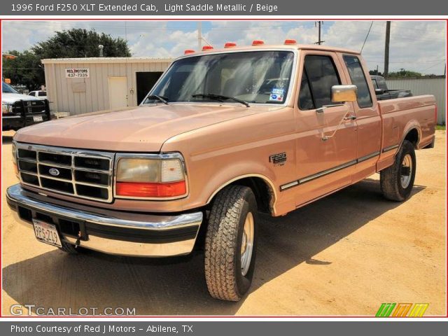 1996 Ford F250 XLT Extended Cab in Light Saddle Metallic