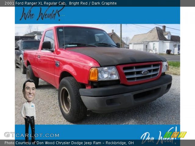 2001 Ford Ranger XL Regular Cab in Bright Red