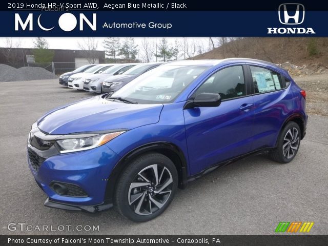 2019 Honda HR-V Sport AWD in Aegean Blue Metallic