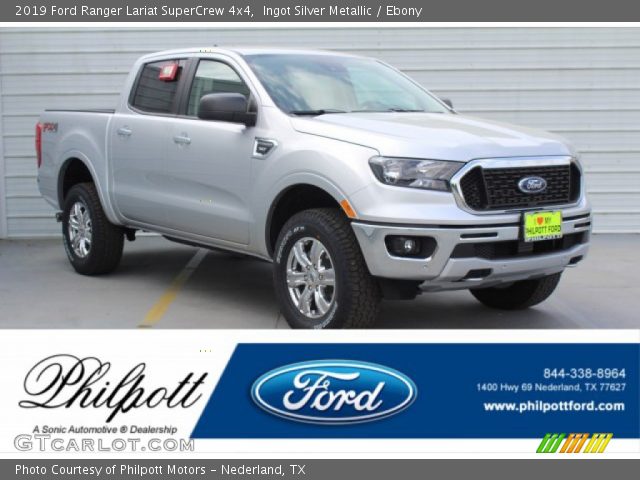 2019 Ford Ranger Lariat SuperCrew 4x4 in Ingot Silver Metallic