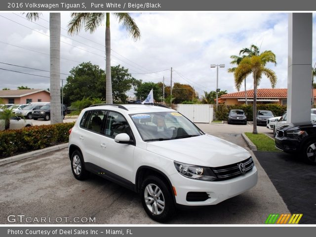 2016 Volkswagen Tiguan S in Pure White