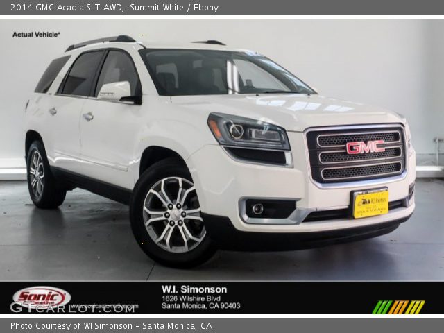 2014 GMC Acadia SLT AWD in Summit White