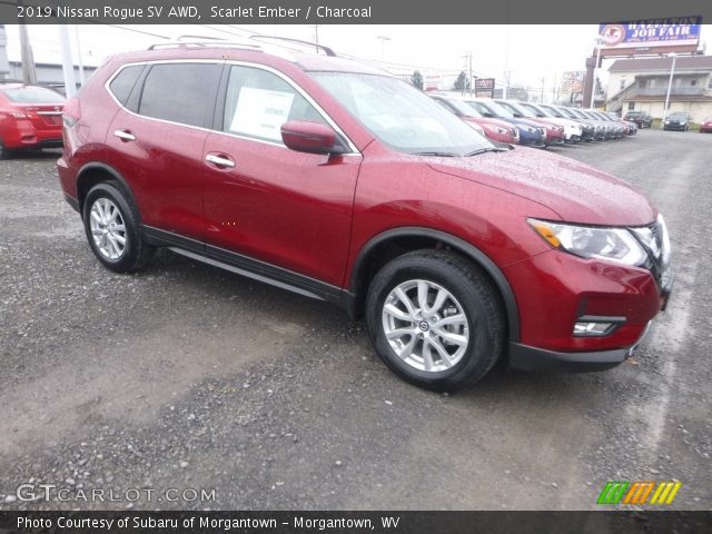 2019 Nissan Rogue SV AWD in Scarlet Ember