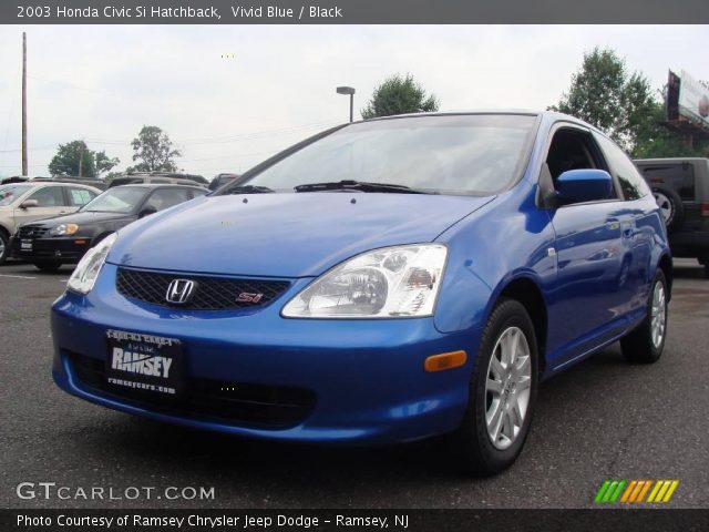 2003 Honda Civic Si Hatchback in Vivid Blue