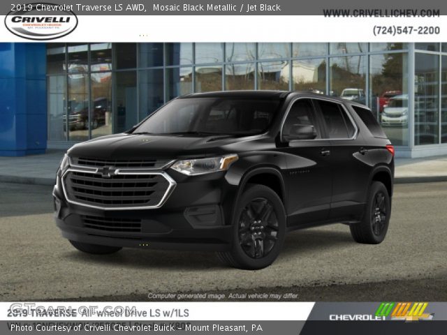 2019 Chevrolet Traverse LS AWD in Mosaic Black Metallic