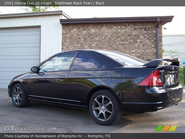 2001 Honda Civic LX Coupe in Nighthawk Black Pearl