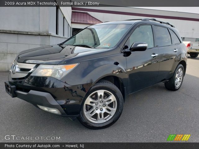2009 Acura MDX Technology in Formal Black