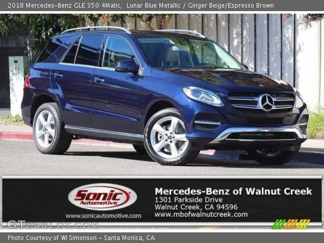 2018 Mercedes-Benz GLE 350 4Matic in Lunar Blue Metallic