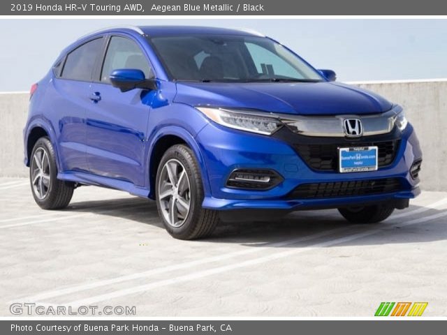 2019 Honda HR-V Touring AWD in Aegean Blue Metallic