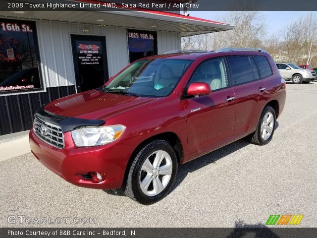 2008 Toyota Highlander Limited 4WD in Salsa Red Pearl