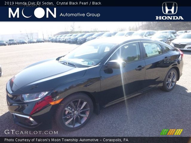 2019 Honda Civic EX Sedan in Crystal Black Pearl
