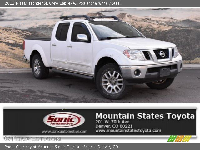 2012 Nissan Frontier SL Crew Cab 4x4 in Avalanche White