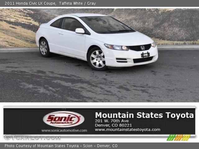 2011 Honda Civic LX Coupe in Taffeta White