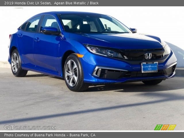 2019 Honda Civic LX Sedan in Agean Blue Metallic