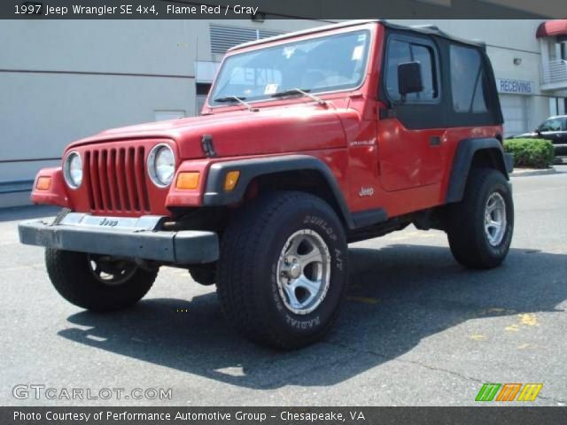 1997 Jeep Wrangler SE 4x4 in Flame Red