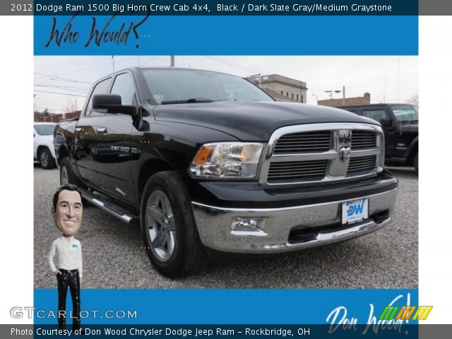 2012 Dodge Ram 1500 Big Horn Crew Cab 4x4 in Black