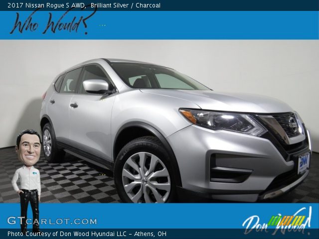 2017 Nissan Rogue S AWD in Brilliant Silver