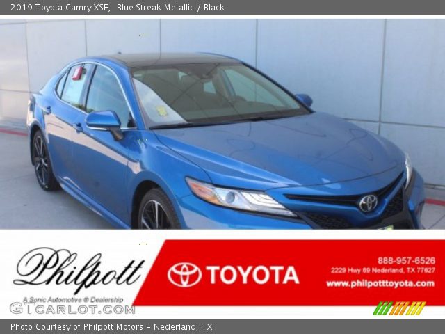 2019 Toyota Camry XSE in Blue Streak Metallic