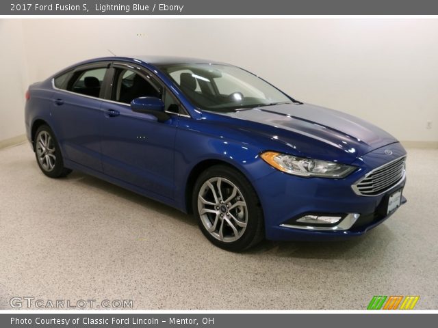 2017 Ford Fusion S in Lightning Blue