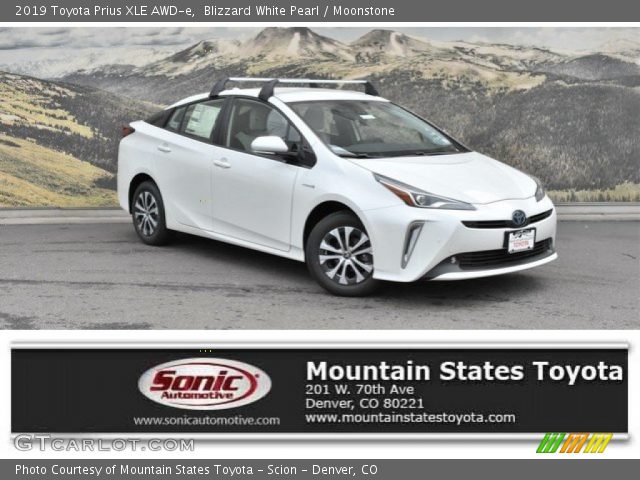 2019 Toyota Prius XLE AWD-e in Blizzard White Pearl