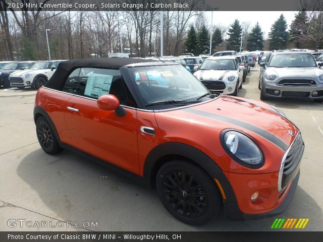 2019 Mini Convertible Cooper in Solaris Orange