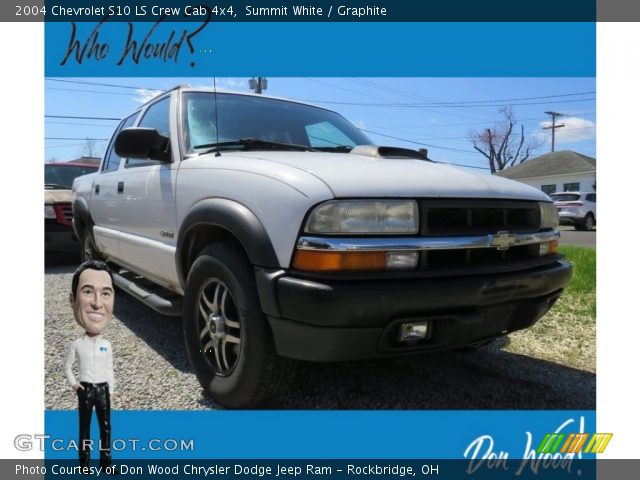 2004 Chevrolet S10 LS Crew Cab 4x4 in Summit White
