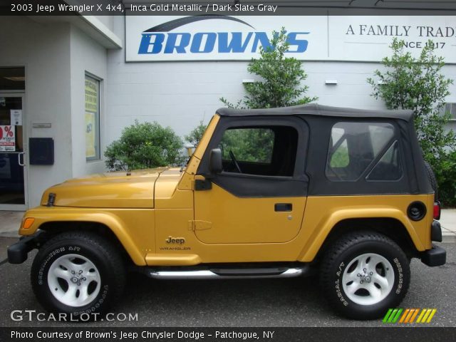 2003 Jeep Wrangler X 4x4 in Inca Gold Metallic
