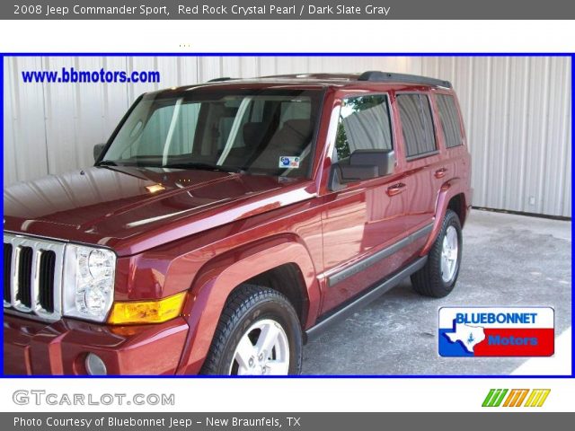2008 Jeep Commander Sport in Red Rock Crystal Pearl