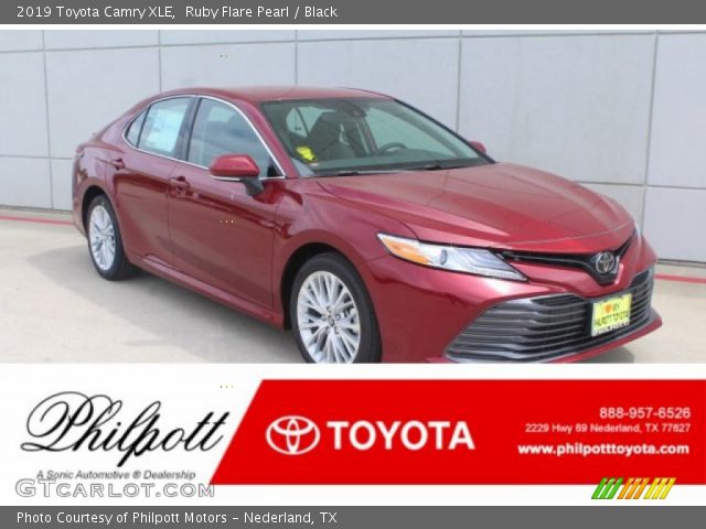 2019 Toyota Camry XLE in Ruby Flare Pearl