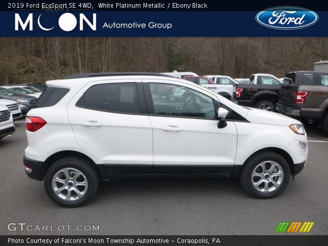 2019 Ford EcoSport SE 4WD in White Platinum Metallic