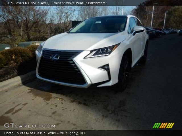 2019 Lexus RX 450h AWD in Eminent White Pearl