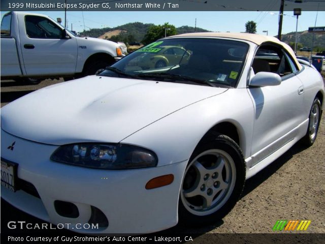 1999 Mitsubishi Eclipse Spyder GS in Northstar White