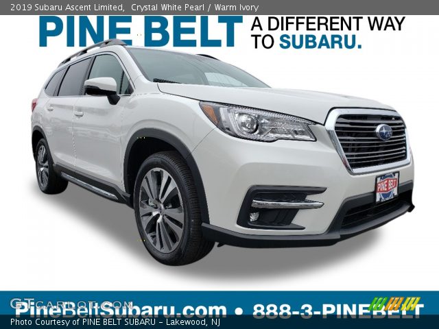 2019 Subaru Ascent Limited in Crystal White Pearl