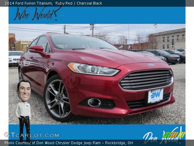 2014 Ford Fusion Titanium in Ruby Red