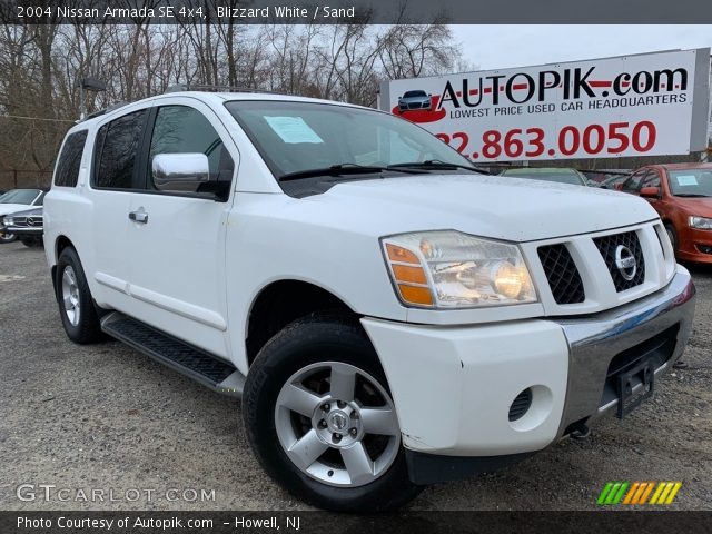 2004 Nissan Armada SE 4x4 in Blizzard White