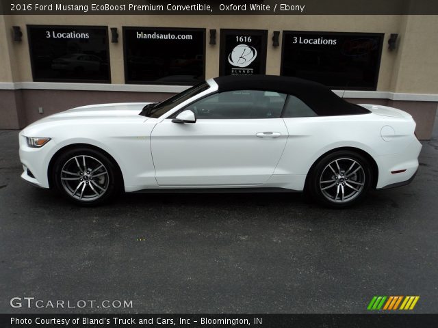 2016 Ford Mustang EcoBoost Premium Convertible in Oxford White