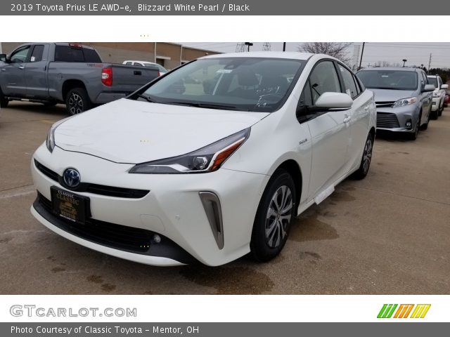 2019 Toyota Prius LE AWD-e in Blizzard White Pearl