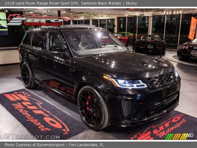 2018 Land Rover Range Rover Sport SVR in Santorini Black Metallic